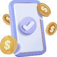 Mobile Phone with Coins